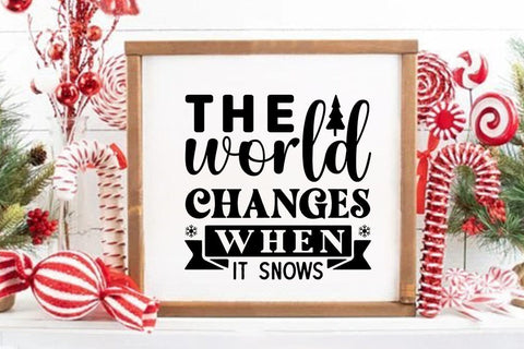 the world changes when it snows SVG Angelina750 