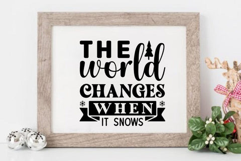 the world changes when it snows SVG Angelina750 