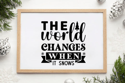 the world changes when it snows SVG Angelina750 