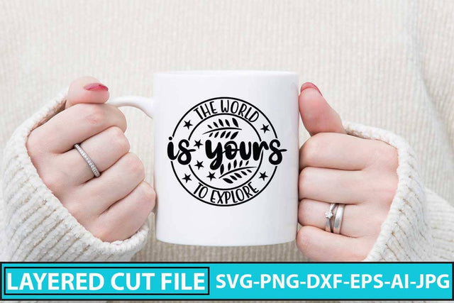 The World is Yours to Explore SVG Cut File SVG Syaman 