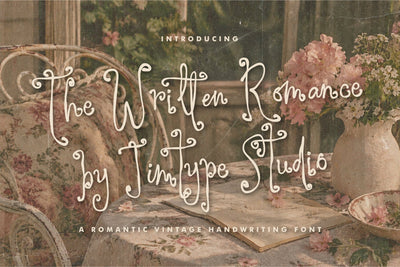 The Written Romance - Handwritten Whimsical Font Font Jimtype Studio 