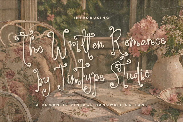 The Written Romance - Handwritten Whimsical Font Font Jimtype Studio 