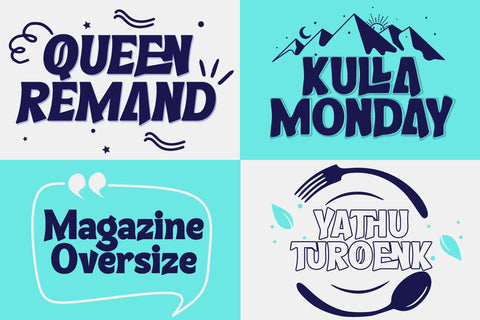 Thellwoenk - Quirky Display Font Font twinletter 