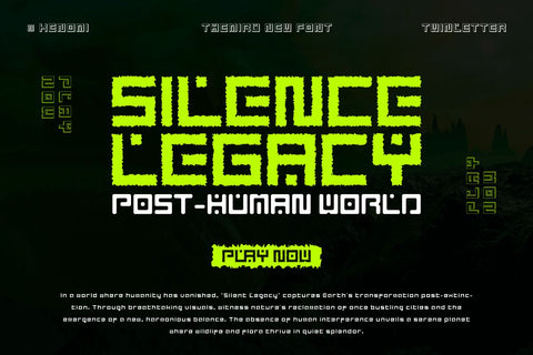 Themiru - Futuristic Tech Font Font twinletter 