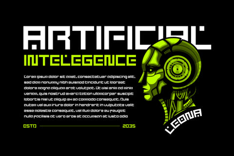 Themiru - Futuristic Tech Font Font twinletter 