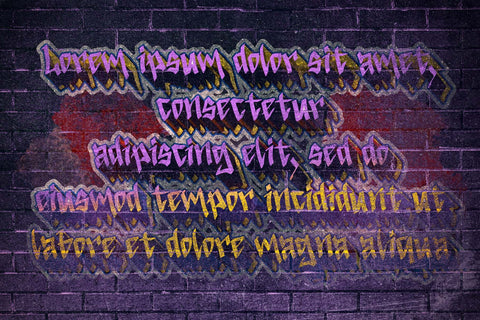 Theory Graffiti Font Prasetya Letter 