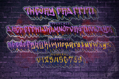 Theory Graffiti Font Prasetya Letter 
