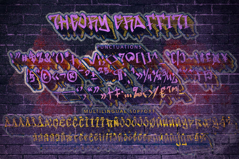 Theory Graffiti Font Prasetya Letter 