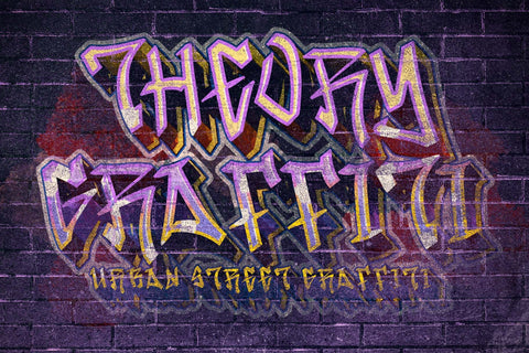Theory Graffiti Font Prasetya Letter 
