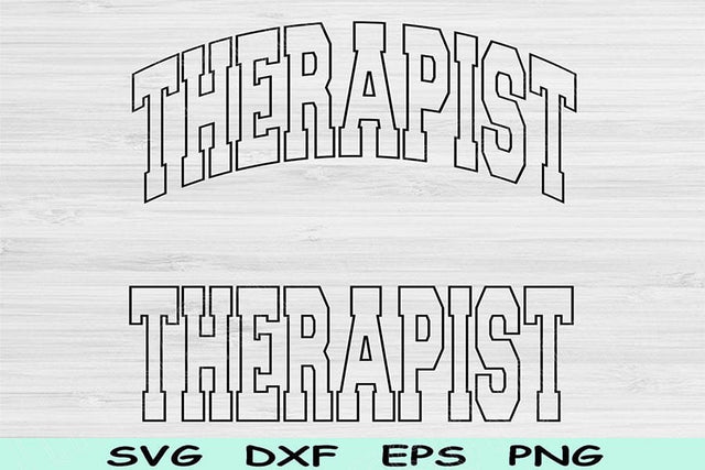 Therapist Svg Dxf Cut File, Therapist Png, Therapy Svg Files For Cricut, Counselor Svg, Therapist Shirt Svg Text Sublimation Digital Designs SVG TiffsCraftyCreations 