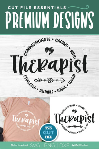 Therapist svg for occupational, speech, or physical therapist SVG SVG Cut File 