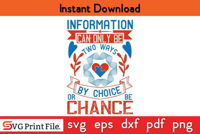 There Are Only Two Types Of People Funny Autism SVG PNG Craft Cut File SVG SVG Print File 