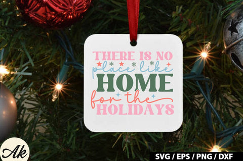There is no place like home for the holidays Retro SVG SVG akazaddesign 