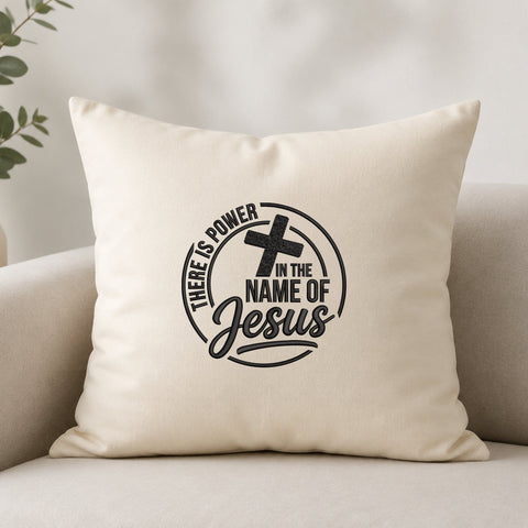 There Is Power in the Name of Jesus Embroidery Design – Christian Cross Faith Machine Embroidery File Embroidery/Applique DESIGNS PatternFeed8 