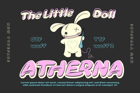 Theren - Bubble Display Font Font twinletter 