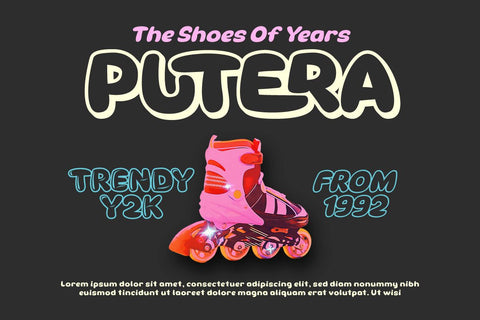 Theren - Bubble Display Font Font twinletter 