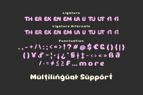 Theren - Bubble Display Font Font twinletter 