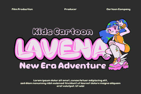 Theren - Bubble Display Font Font twinletter 