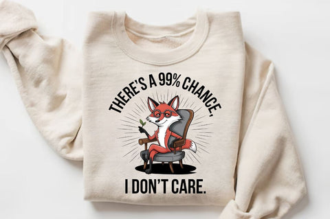 There's a 99% chance I don't care Sublimation T-shirt Sublimation Regulrcrative 
