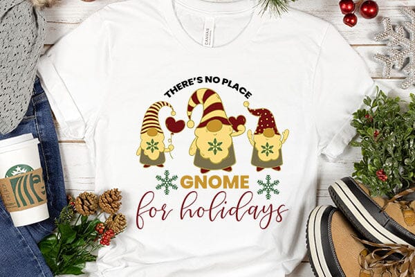 Theres No Place Gnome For Holidays SVG Angelina750 