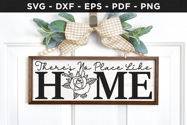 There's No Place Like Home, Farmhouse Sign SVG SVG CraftLabSVG 