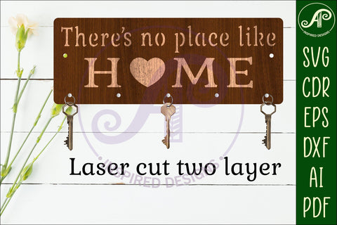 There's no place like home Key holder designs SVG APInspireddesigns 