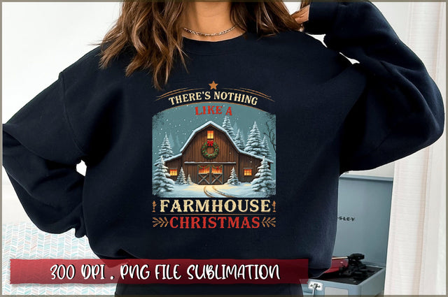 There's nothing like a farmhouse christmas Sublimation Sublimation Shetara Begum 