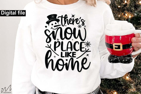 There's snow place like home svg, Snowman svg, Tangled Christmas lights svg, Christmas light svg, Merry Christmas svg, Christmas Holiday, Snow season, winter season, gift for her, women t shirt SVG Isabella Machell 