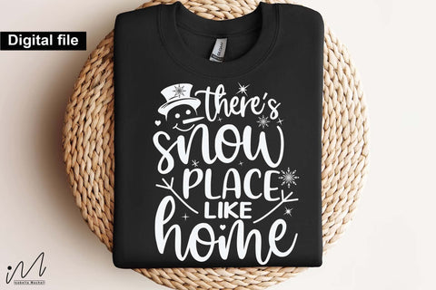 There's snow place like home svg, Snowman svg, Tangled Christmas lights svg, Christmas light svg, Merry Christmas svg, Christmas Holiday, Snow season, winter season, gift for her, women t shirt SVG Isabella Machell 