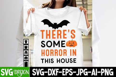 There's Some Horror in this House SVG Cut File,Cut File, Halloween SVG Cut File, Halloween Clipart, Trick or Treat SVG Bundle, Halloween PNG Bundle SVG BlackCatsMedia 