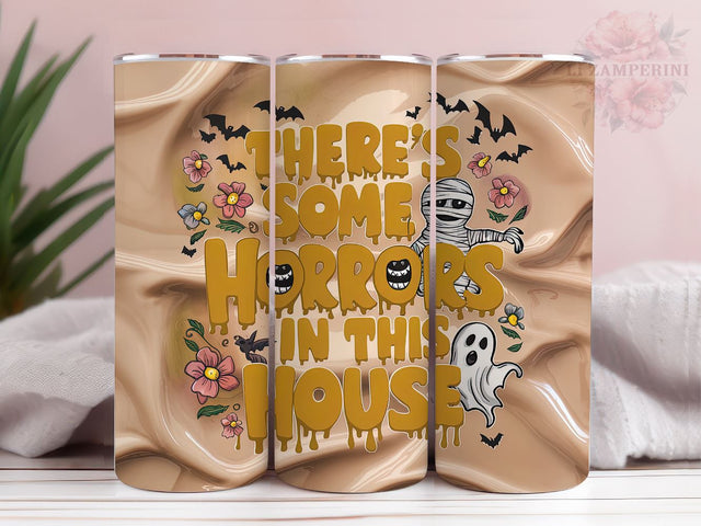 There's Some Horrors In This House Spooky Season 20oz Tumbler Wrap PNG, Horrors Spooky Tumbler Png, Straight & Tapered Tumbler Wrap, Instant Digital Download Sublimation Li Zamperini 