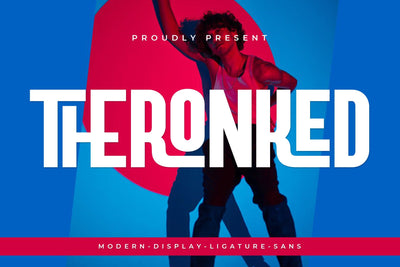 Theronked - Modern Ligature Sans Font studioalmeera 