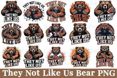 They Not Like Us Bear Mascot PNG| Football Bear PNG| Sports Team Logo PNG| Cricut & Silhouette PNGFile SVG Svgcraft 