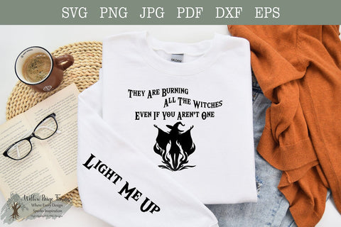 They’re Burning All the Witches – Dark Feminist Witch SVG PNG Cut File, Gothic Sarcastic Witch SVG, wiccan vibe SVG Willow Paige Farms 