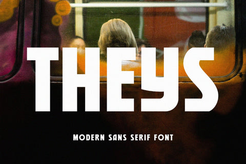 Theys - Modern Sans Serif Font Font studioalmeera 
