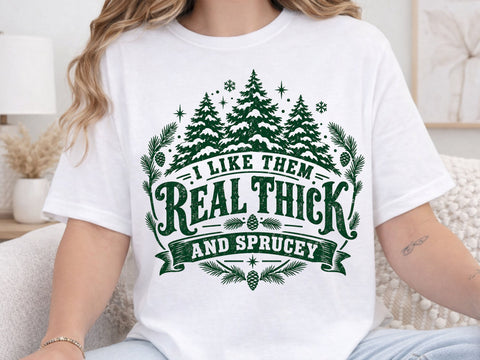 Thick and Sprucey Christmas Tree PNG SVG DesignDestine 