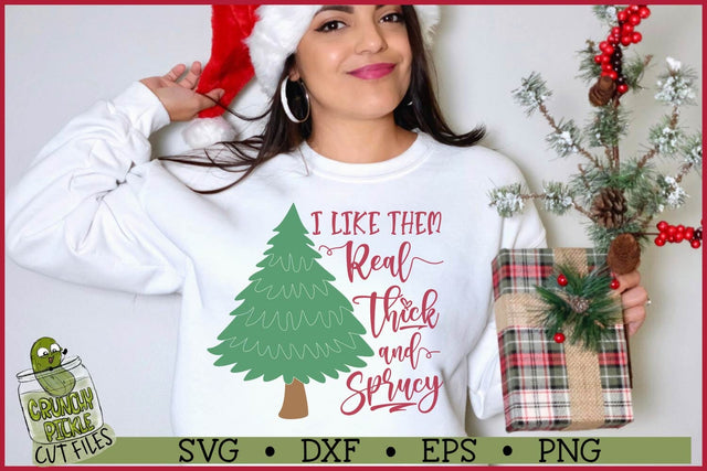 Thick and Sprucy Christmas SVG File SVG Crunchy Pickle 