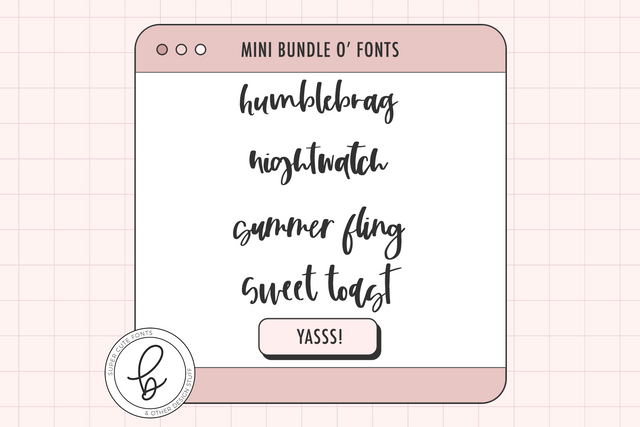 Thick Handwriting Font Mini Bundle Font Beck McCormick 