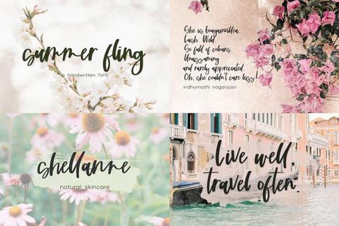 Thick Handwriting Font Mini Bundle Font Beck McCormick 