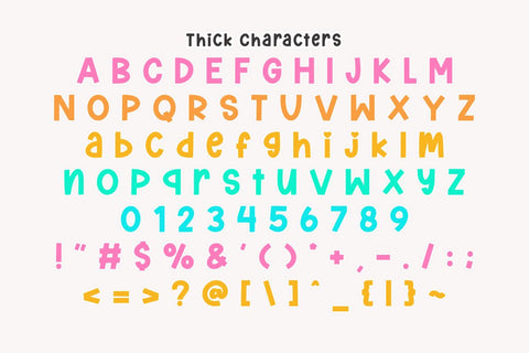 Thick Honey - Playful Quirky Duo Font Masyafi Studio 