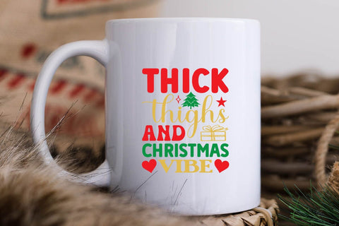 Thick thighs and christmas vibe SVG Angelina750 