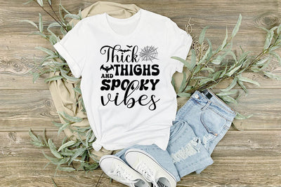 Thick thighs and spooky vibes SVG Angelina750 