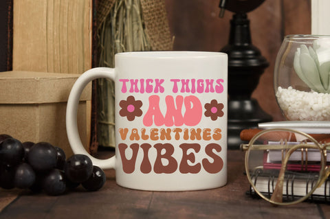 Thick thighs and valentines vibes Svg Design SVG Regulrcrative 