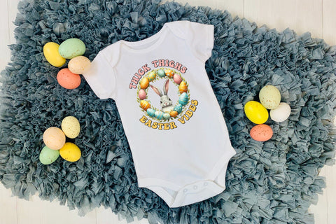 Thick Thighs Easter Vibes Sublimation Sublimation CraftLabSVG 