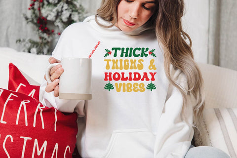 Thick thighs & holiday vibes SVG Angelina750 