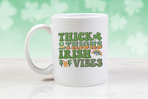 Thick Thighs Irish Vibes PNG Sublimation Sublimation CraftLabSVG 