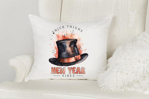 Thick Thighs New Year Vibes Sublimation Sublimation CraftLabSVG 