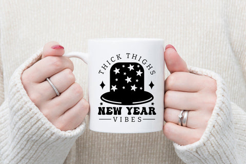 Thick Thighs New Year Vibes SVG SVG CraftLabSVG 