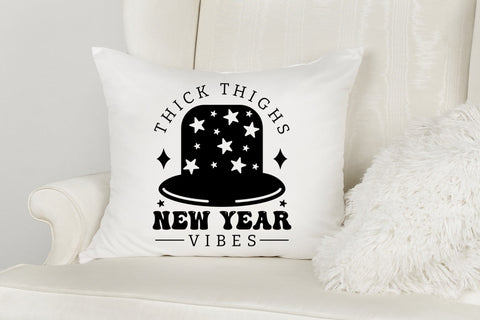 Thick Thighs New Year Vibes SVG SVG CraftLabSVG 