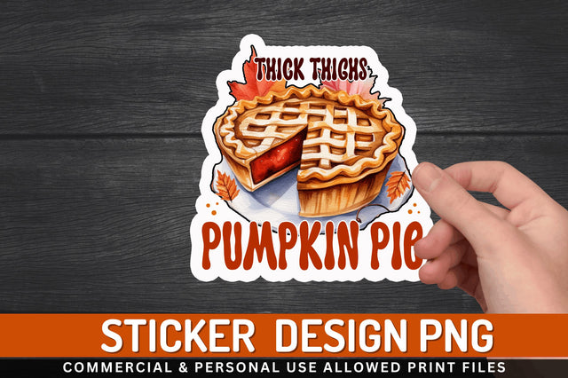 Thick thighs pumpkin Stickers Design Sublimation Regulrcrative 